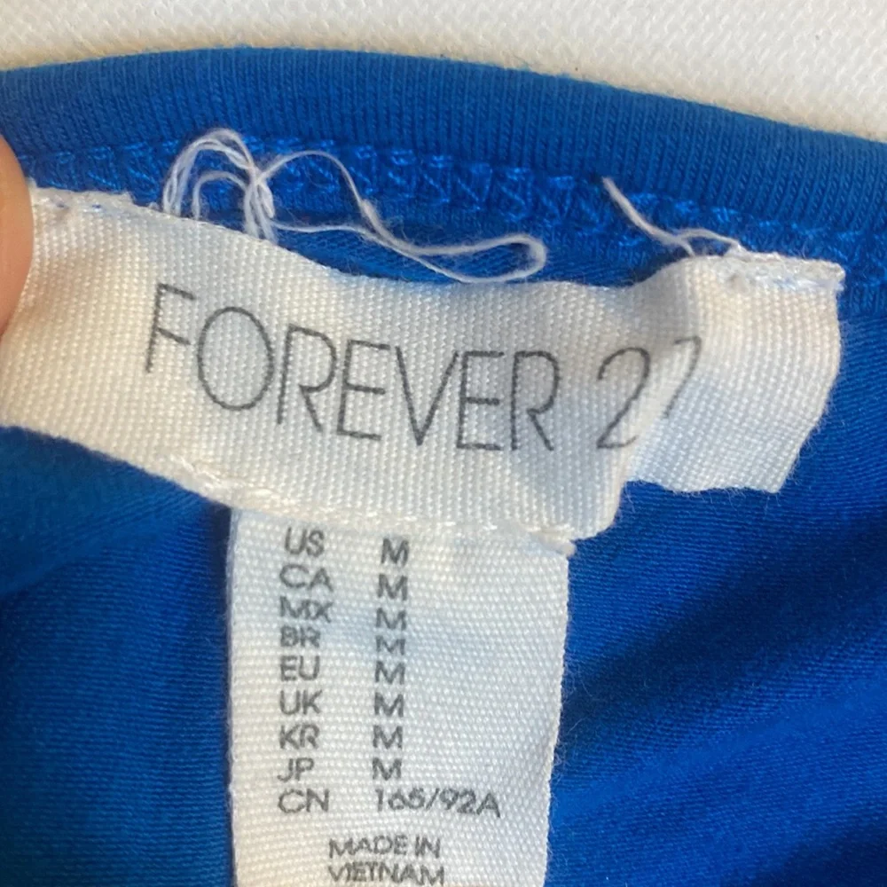 Forever 21 Blue Slinky Crop Cami Tank Top - Picture 8 of 8